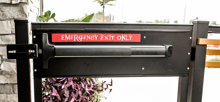 emergency push bar installation in Gold River