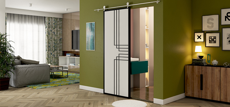sliding bathroom door installation in Gold River